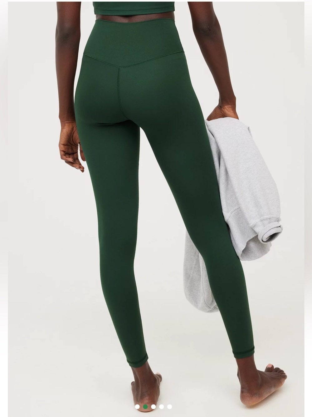 aerie Offline 7/8 Crossover Leggings in Sycamore Size M